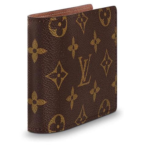 louis vuitton brown leather wallet